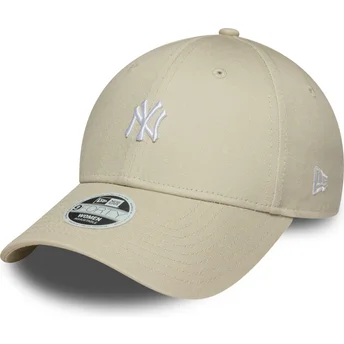 Mützen gebogen beige verstellbares band 9FORTY Mini der New York Yankees MLB von New Era