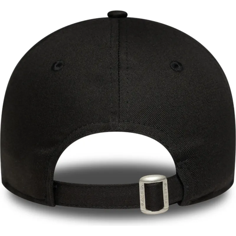 schwarze-verstellbare-curved-cap-fur-damen-9twenty-league-essential-der-new-york-yankees-mlb-von-new-era