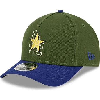 Casquette courbée verte et bleue snapback 9FORTY M-Crown City Feature Los Angeles Dodgers MLB New Era