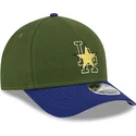 grune-und-blaue-gebogene-snapback-kappe-9forty-m-crown-city-feature-der-los-angeles-dodgers-mlb-von-new-era