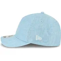 hellblaue-gebogene-snapback-kappe-9forty-m-crown-a-frame-cotton-weave-der-boston-red-sox-mlb-von-new-era