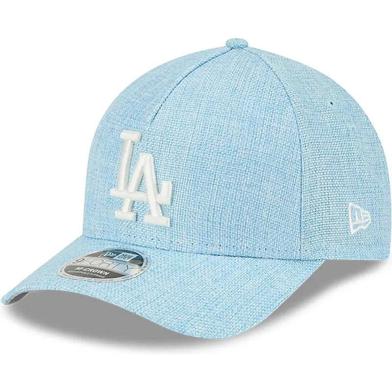 hellblaue-gebogene-snapback-kappe-9forty-m-crown-a-frame-cotton-weave-der-los-angeles-dodgers-mlb-von-new-era hellblaue-gebogene-snapback-kappe-9forty-m-crown-a-frame-cotton-weave-der-los-angeles-dodgers-mlb-von-new-era
