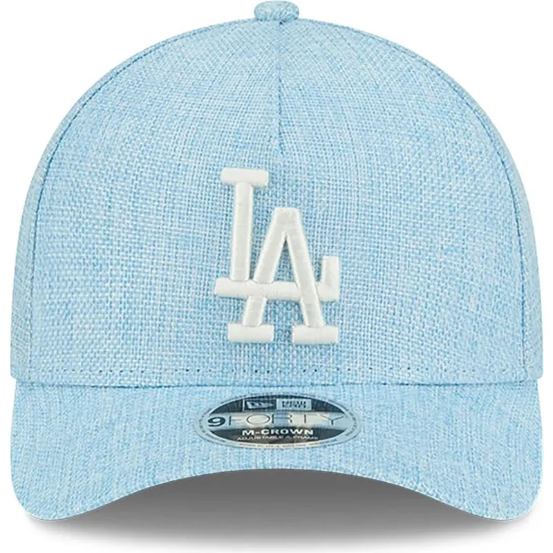 hellblaue-gebogene-snapback-kappe-9forty-m-crown-a-frame-cotton-weave-der-los-angeles-dodgers-mlb-von-new-era hellblaue-gebogene-snapback-kappe-9forty-m-crown-a-frame-cotton-weave-der-los-angeles-dodgers-mlb-von-new-era