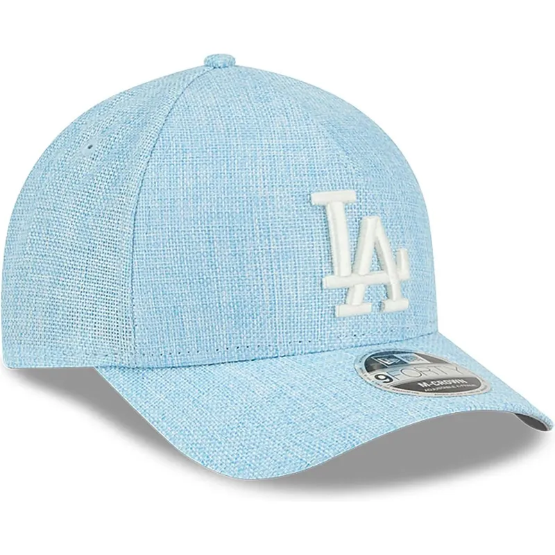 hellblaue-gebogene-snapback-kappe-9forty-m-crown-a-frame-cotton-weave-der-los-angeles-dodgers-mlb-von-new-era hellblaue-gebogene-snapback-kappe-9forty-m-crown-a-frame-cotton-weave-der-los-angeles-dodgers-mlb-von-new-era
