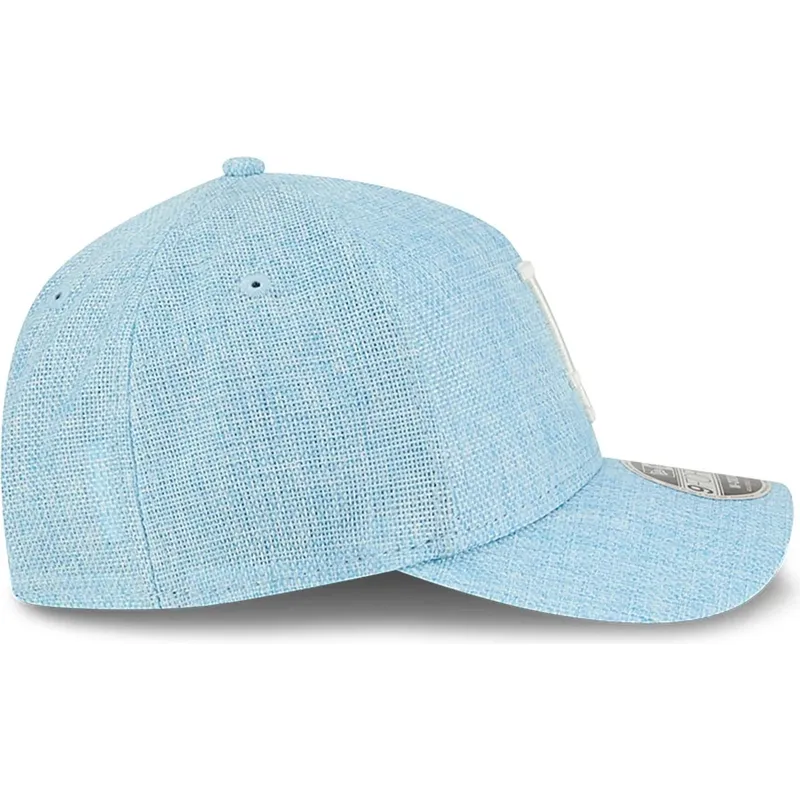 hellblaue-gebogene-snapback-kappe-9forty-m-crown-a-frame-cotton-weave-der-los-angeles-dodgers-mlb-von-new-era hellblaue-gebogene-snapback-kappe-9forty-m-crown-a-frame-cotton-weave-der-los-angeles-dodgers-mlb-von-new-era