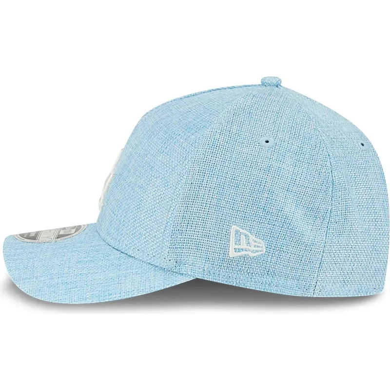 hellblaue-gebogene-snapback-kappe-9forty-m-crown-a-frame-cotton-weave-der-los-angeles-dodgers-mlb-von-new-era hellblaue-gebogene-snapback-kappe-9forty-m-crown-a-frame-cotton-weave-der-los-angeles-dodgers-mlb-von-new-era