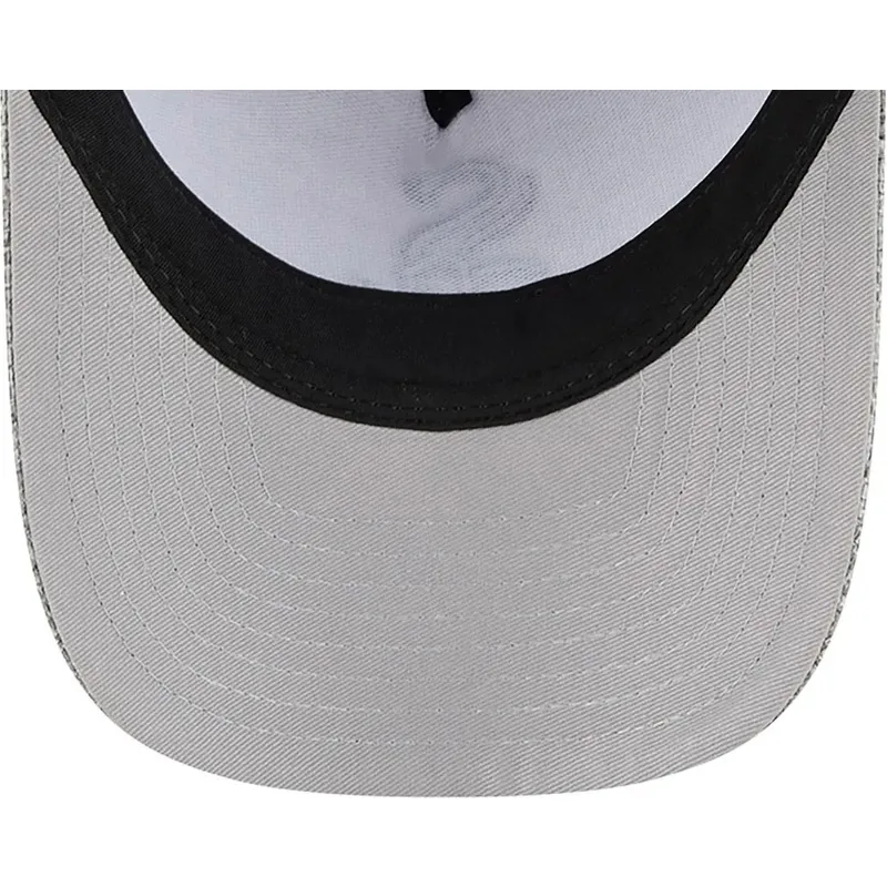 graue-gebogene-snapback-kappe-9forty-m-crown-a-frame-cotton-weave-der-chicago-white-sox-mlb-von-new-era