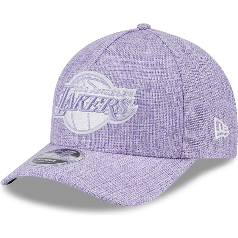 violette-gebogene-snapback-kappe-9forty-m-crown-a-frame-cotton-weave-der-los-angeles-lakers-nba-von-new-era violette-gebogene-snapback-kappe-9forty-m-crown-a-frame-cotton-weave-der-los-angeles-lakers-nba-von-new-era
