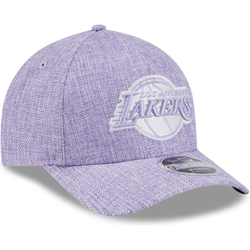violette-gebogene-snapback-kappe-9forty-m-crown-a-frame-cotton-weave-der-los-angeles-lakers-nba-von-new-era violette-gebogene-snapback-kappe-9forty-m-crown-a-frame-cotton-weave-der-los-angeles-lakers-nba-von-new-era