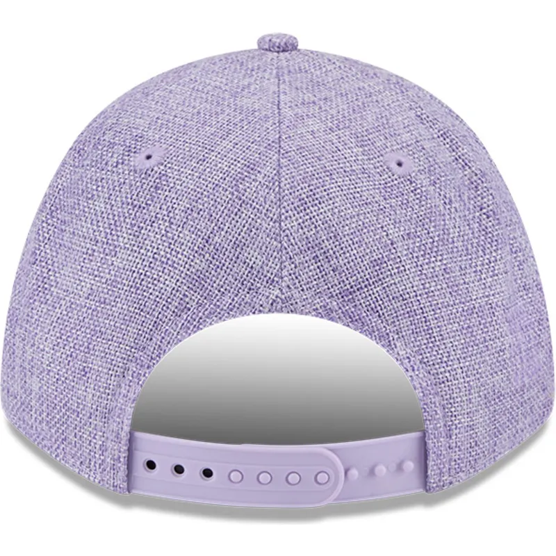 violette-gebogene-snapback-kappe-9forty-m-crown-a-frame-cotton-weave-der-los-angeles-lakers-nba-von-new-era violette-gebogene-snapback-kappe-9forty-m-crown-a-frame-cotton-weave-der-los-angeles-lakers-nba-von-new-era