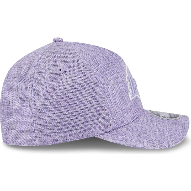 violette-gebogene-snapback-kappe-9forty-m-crown-a-frame-cotton-weave-der-los-angeles-lakers-nba-von-new-era violette-gebogene-snapback-kappe-9forty-m-crown-a-frame-cotton-weave-der-los-angeles-lakers-nba-von-new-era