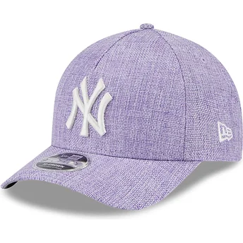 Casquette courbée violette snapback 9FORTY M-Crown A Frame Cotton Weave New York Yankees MLB New Era