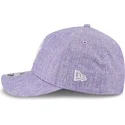 casquette-courbee-violette-snapback-9forty-m-crown-a-frame-cotton-weave-new-york-yankees-mlb-new-era