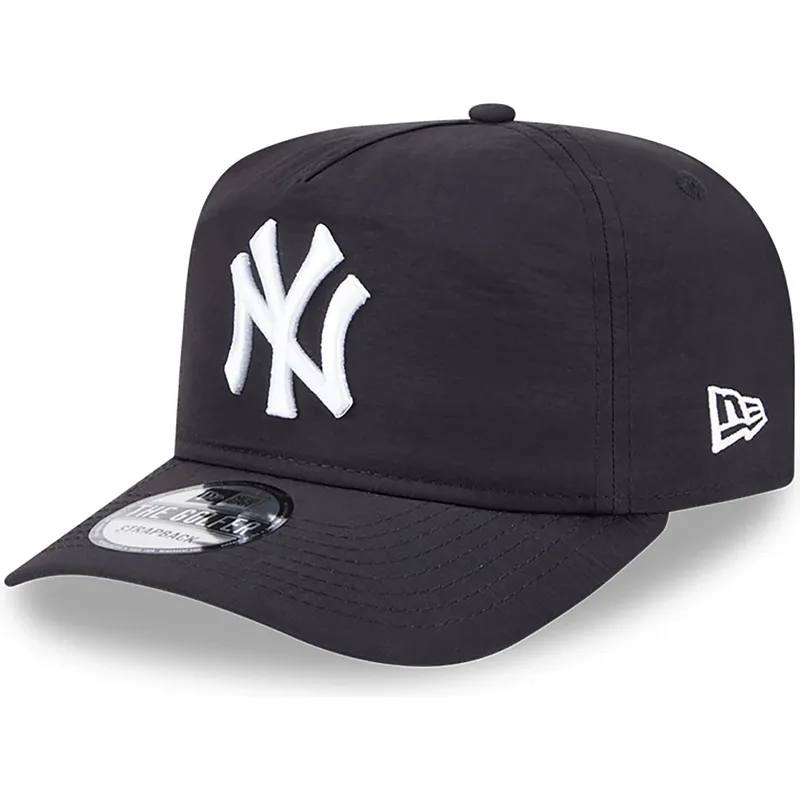 schwarze-verstellbare-gebogene-kappe-golfer-everyday-nylon-von-new-york-yankees-mlb-von-new-era schwarze-verstellbare-gebogene-kappe-golfer-everyday-nylon-von-new-york-yankees-mlb-von-new-era