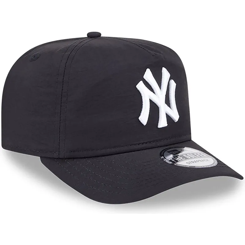 schwarze-verstellbare-gebogene-kappe-golfer-everyday-nylon-von-new-york-yankees-mlb-von-new-era schwarze-verstellbare-gebogene-kappe-golfer-everyday-nylon-von-new-york-yankees-mlb-von-new-era