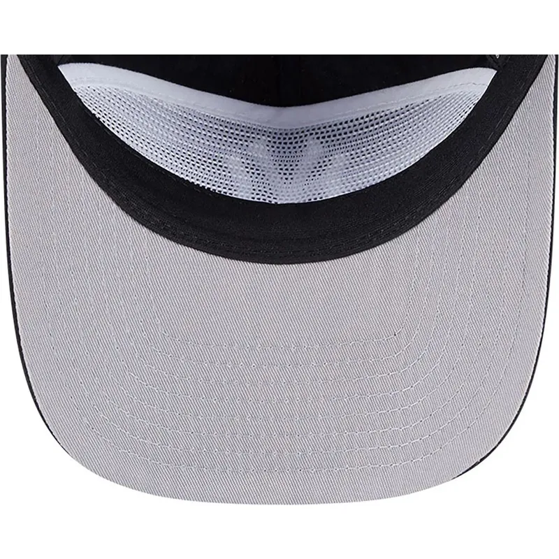 schwarze-verstellbare-gebogene-kappe-golfer-everyday-nylon-von-new-york-yankees-mlb-von-new-era schwarze-verstellbare-gebogene-kappe-golfer-everyday-nylon-von-new-york-yankees-mlb-von-new-era