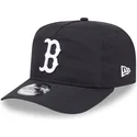 schwarze-verstellbare-curved-cap-golfer-everyday-nylon-der-boston-red-sox-mlb-von-new-era