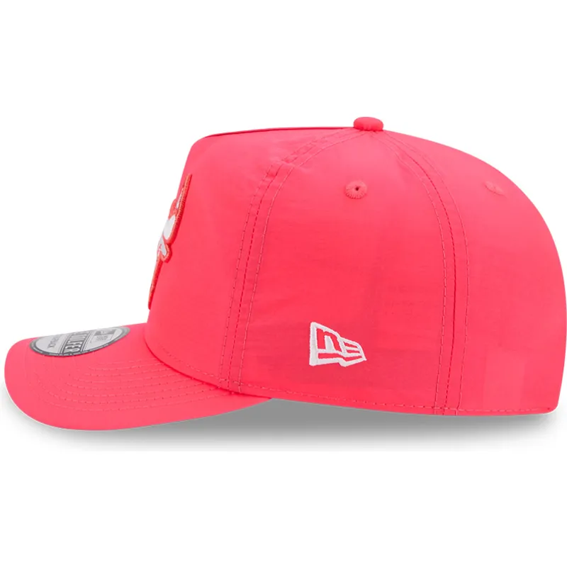 rosa-verstellbare-gebogene-kappe-golfer-everyday-nylon-von-chicago-bulls-nba-von-new-era
