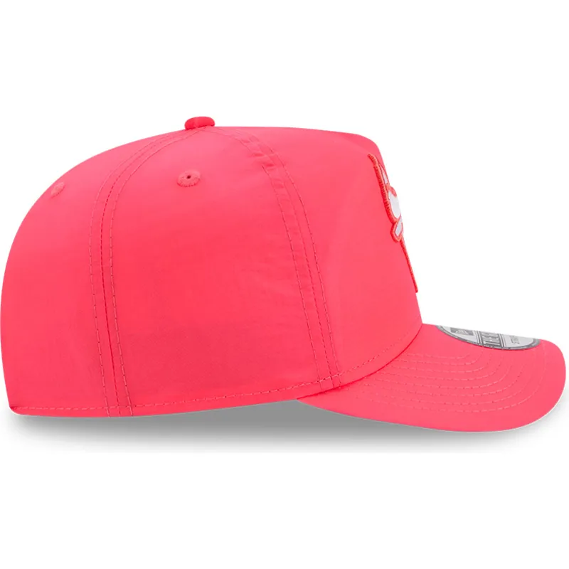 rosa-verstellbare-gebogene-kappe-golfer-everyday-nylon-von-chicago-bulls-nba-von-new-era