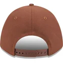 braune-gebogene-snapback-kappe-9forty-m-crown-a-frame-motorsport-der-los-angeles-dodgers-mlb-von-new-era
