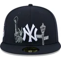 marineblaue-anliegende-59fifty-state-stitch-flat-cap-der-new-york-yankees-mlb-von-new-era