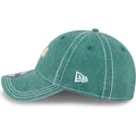 grune-verstellbare-curved-cap-9twenty-washed-contrast-der-oakland-athletics-mlb-von-new-era