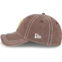 braune-gebogene-verstellbare-kappe-9twenty-washed-contrast-der-san-diego-padres-mlb-von-new-era