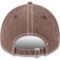 braune-gebogene-verstellbare-kappe-9twenty-washed-contrast-der-san-diego-padres-mlb-von-new-era