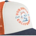 trucker-cap-beige-orange-und-blau-crew22-von-von-dutch