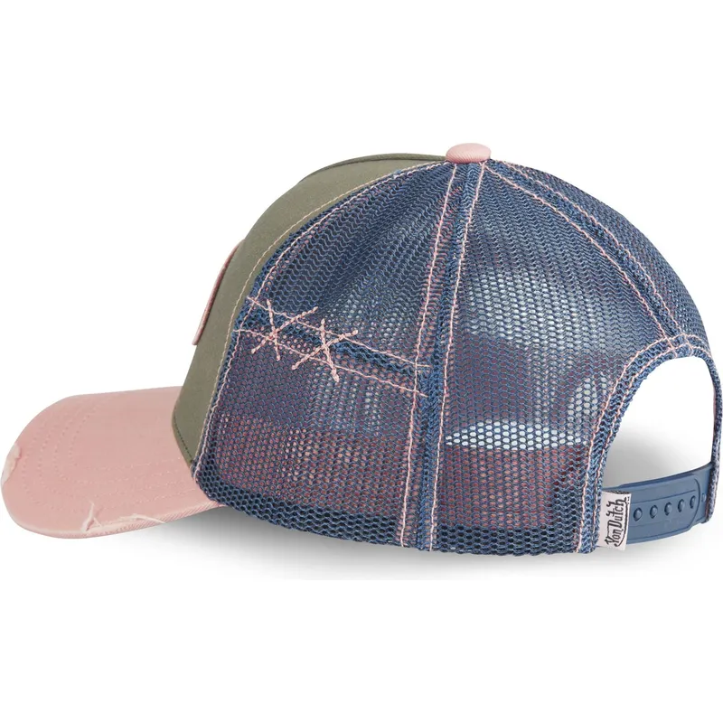 trucker-cap-grun-blau-und-rosa-used-03-von-von-dutch