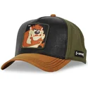 casquette-courbee-noire-verte-et-marron-snapback-diable-tasmanie-loo10-taz-looney-tunes-capslab