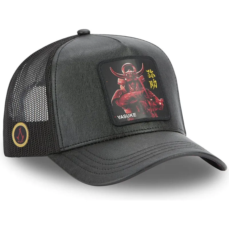 schwarze-trucker-cap-yasuke-yas-assassin-s-creed-von-capslab