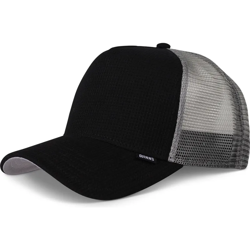 schwarze-und-graue-trucker-kappe-hft-waffle-jersey-von-djinns