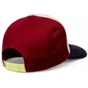 beige-rote-und-blaue-gebogene-snapback-kappe-fur-kinder-peace-pizza-food-von-djinns