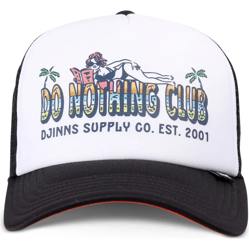 weisse-und-schwarze-trucker-kappe-do-nothing-club-hft-dnc-sundown-von-djinns
