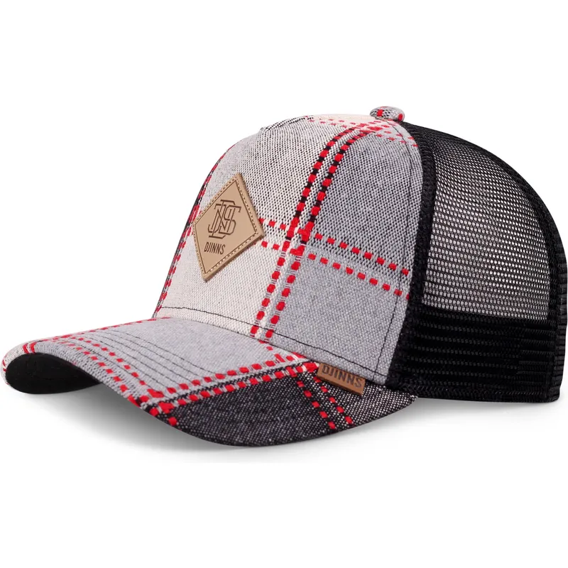 graue-hft-embocheck-trucker-cap-von-djinns graue-hft-embocheck-trucker-cap-von-djinns