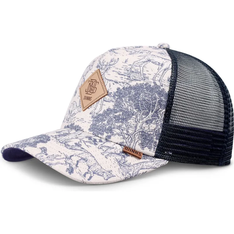 marineblaue-trucker-cap-hft-deer-pattern-von-djinns