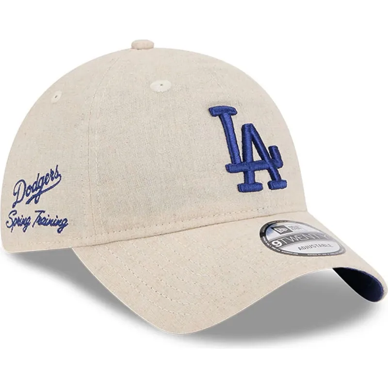 beige-verstellbare-curved-cap-mit-blauem-logo-9twenty-linen-spring-training-fan-pack-2025-der-los-angeles-dodgers-mlb-von-new-er beige-verstellbare-curved-cap-mit-blauem-logo-9twenty-linen-spring-training-fan-pack-2025-der-los-angeles-dodgers-mlb-von-new-er