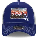 casquette-trucker-bleue-et-blanche-9forty-a-frame-patch-spring-training-fan-pack-2025-los-angeles-dodgers-mlb-new-era