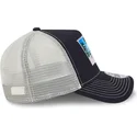 trucker-cap-marineblau-und-weiss-9forty-a-frame-patch-spring-training-fan-pack-2025-von-new-york-yankees-mlb-von-new-era