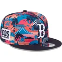 casquette-plate-multicolore-snapback-9fifty-printed-spring-training-fan-pack-2025-boston-red-sox-mlb-new-era