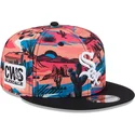 mehrfarbige-flache-snapback-kappe-9fifty-printed-spring-training-fan-pack-2025-der-chicago-white-sox-mlb-von-new-era