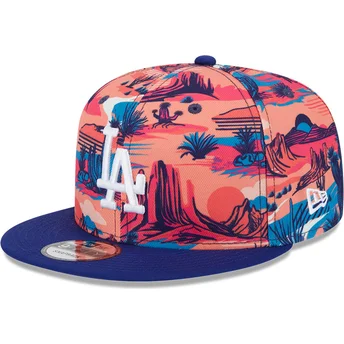 Casquette plate multicolore snapback 9FIFTY Printed Spring Training Fan Pack 2025 Los Angeles Dodgers MLB New Era