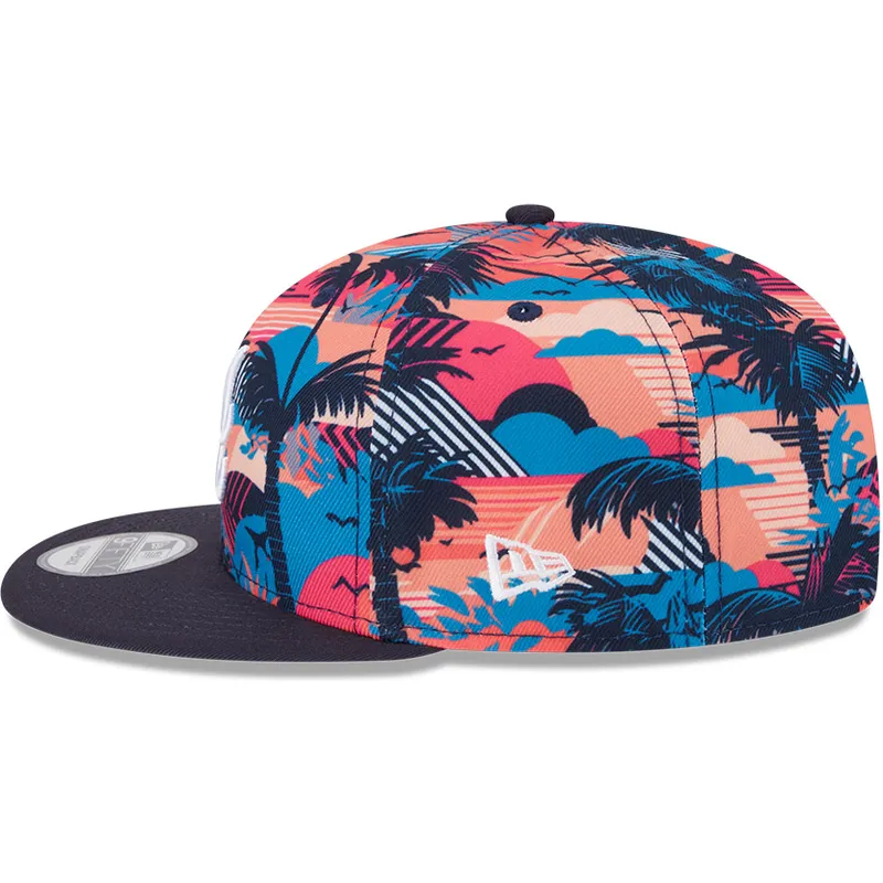 mehrfarbige-flache-snapback-kappe-9fifty-printed-spring-training-fan-pack-2025-der-atlanta-braves-mlb-von-new-era