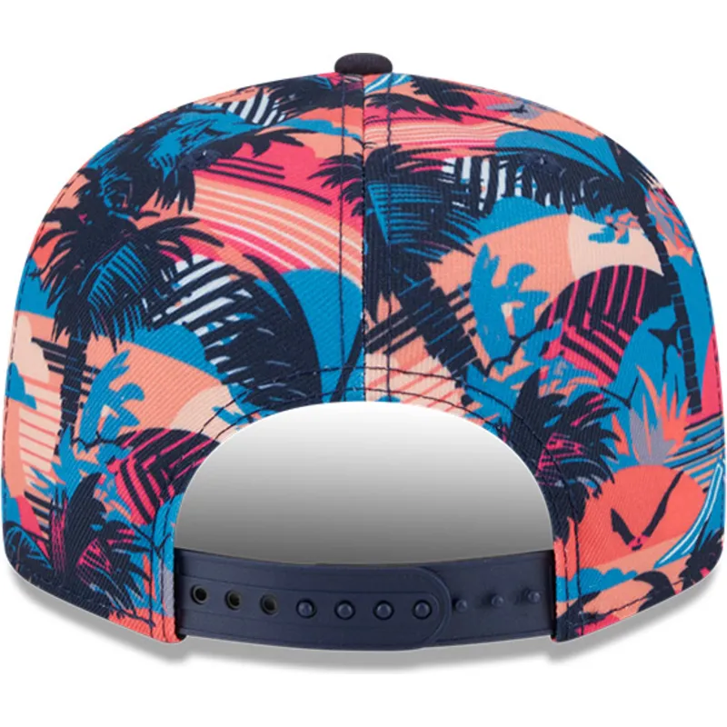 mehrfarbige-flache-snapback-kappe-9fifty-printed-spring-training-fan-pack-2025-der-atlanta-braves-mlb-von-new-era