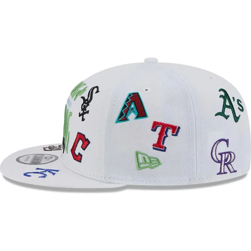 weisse-flache-snapback-kappe-9fifty-scatter-spring-training-fan-pack-2025-von-mlb-cactus-league-logo-von-new-era weisse-flache-snapback-kappe-9fifty-scatter-spring-training-fan-pack-2025-von-mlb-cactus-league-logo-von-new-era