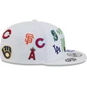 casquette-plate-blanche-snapback-9fifty-scatter-spring-training-fan-pack-2025-mlb-cactus-league-logo-new-era