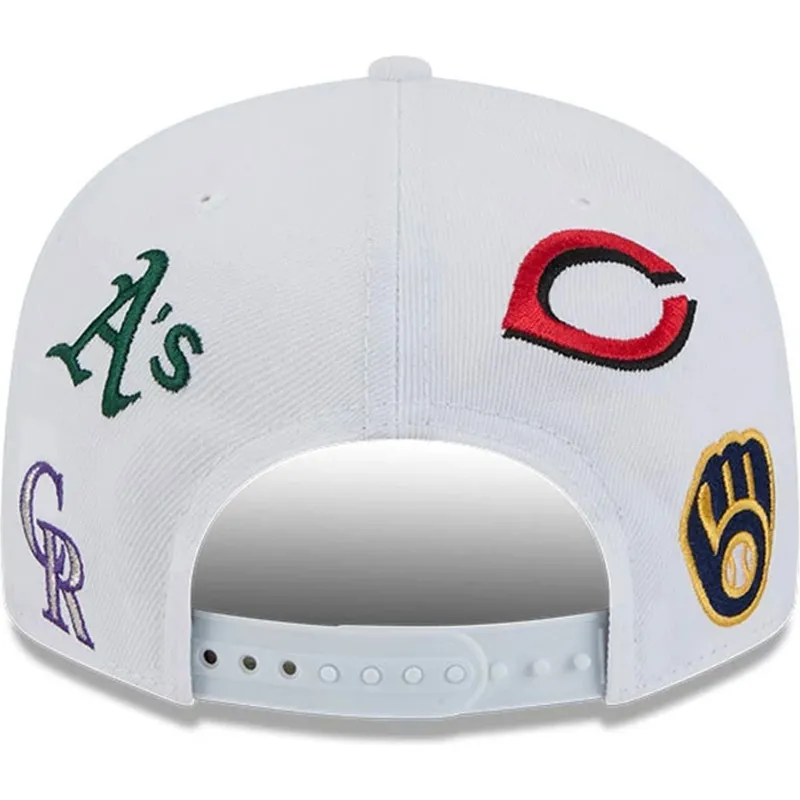 weisse-flache-snapback-kappe-9fifty-scatter-spring-training-fan-pack-2025-von-mlb-cactus-league-logo-von-new-era weisse-flache-snapback-kappe-9fifty-scatter-spring-training-fan-pack-2025-von-mlb-cactus-league-logo-von-new-era