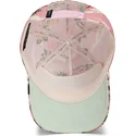 rosafarbene-gebogene-snapback-kappe-flamingo-schwimmring-floater-randy-souse-git-salty-rim-the-farm-von-goorin-bros