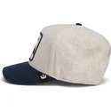 beige-und-marineblaue-gebogene-snapback-kappe-pferd-rogue-thread-rebel-rugged-comfort-the-farm-von-goorin-bros